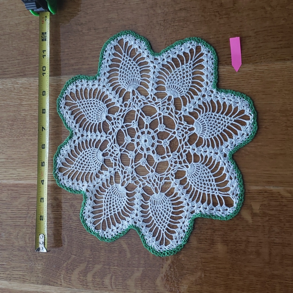 Handmade doili table decor 2